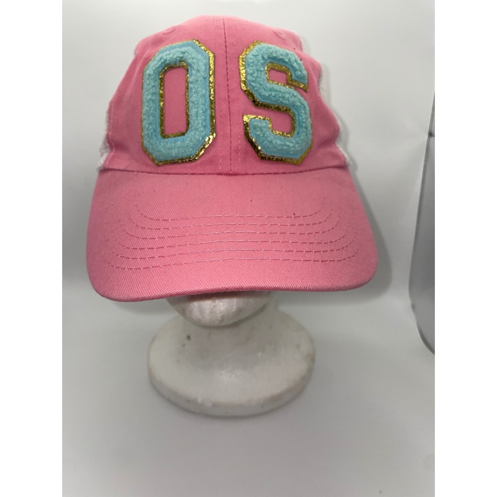 Adams‎ OS Pink Trucker Hat Adjustable New York Paris Milan Headwear